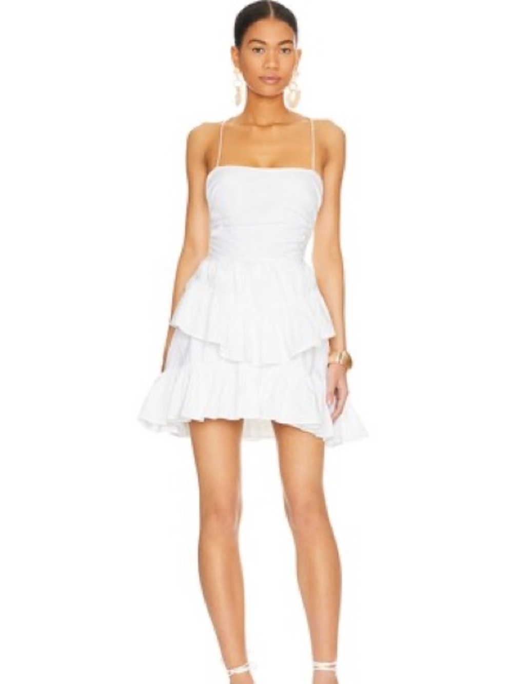 Lovers And Friends Rosalinda Mini Dress White Puff Size Small S Revolve - Picture 12 of 13